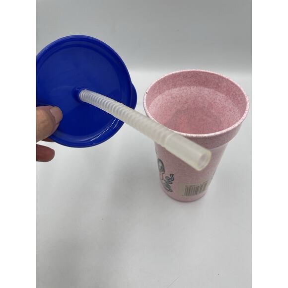 Vintage 90s Beauty And The Beast Mug with Lid & Straw - Toys R Us - NEW - Picture 10 of 11